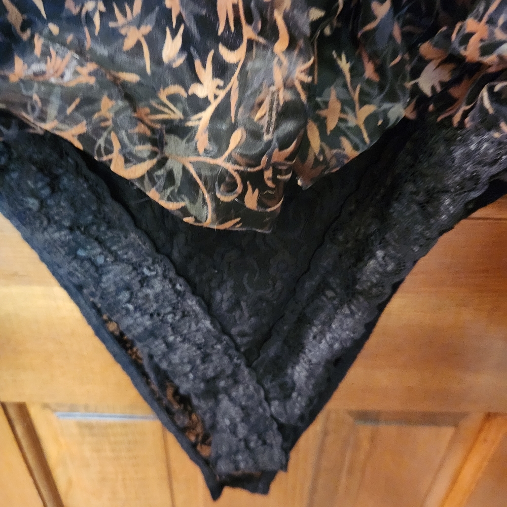 Anue Body suit , Button Front Blouse  and Snap Crotch, Large - Picture 3 of 4